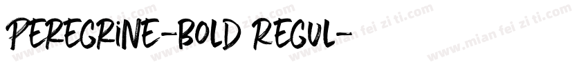 Peregrine-Bold Regul字体转换